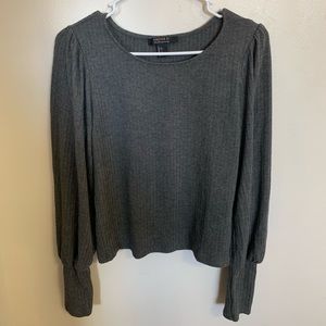 Grey forever 21 long sleeve top
